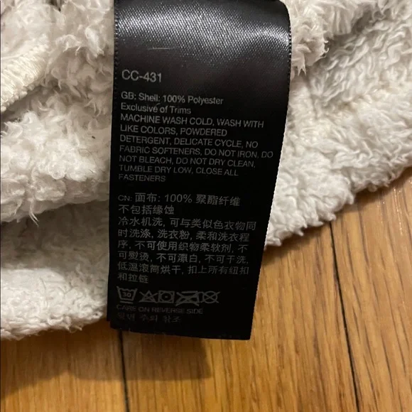 Marmot Cream Fleece Zip Up Sweatshirt Size S - Picture 14 of 14